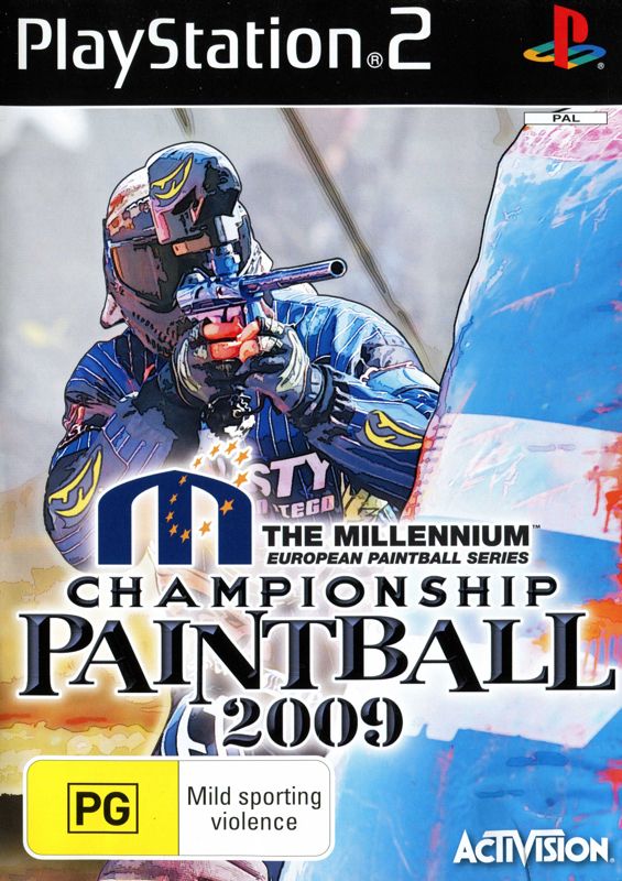 NPPL Championship Paintball 2009 box art for Playstation 2